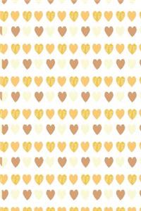 Herzen Wallpaper Notizbuch in Orange