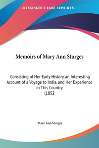 Memoirs of Mary Ann Sturges