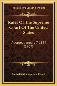 Rules Of The Supreme Court Of The United States