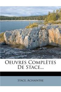 Oeuvres Completes de Stace...