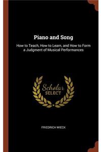 Piano and Song