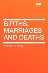 Births, Marriages and Deaths