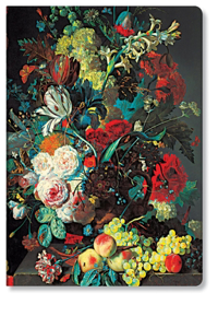 Paperblanks Van Huysum Still Life Burst Ultra Address Book Elastic Band Closure 144 Pg 120 GSM