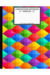 Unruled Composition Notebook 8