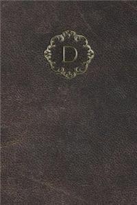 Monogram "d" Any Day Planner Notebook