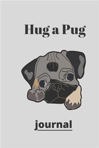 Hug a Pug journal