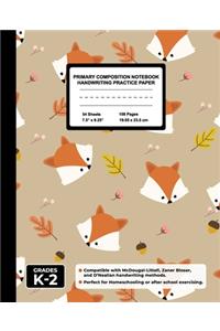Primary Composition Notebook Handwriting Practice Paper