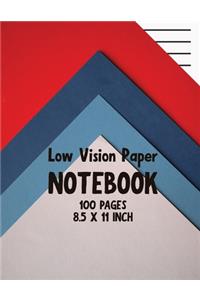 Low Vision Paper Notebook