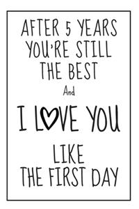 5 Year Anniversary Gift Notebook