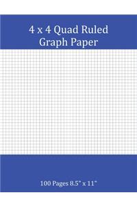 4 x 4 Quad Ruled Graph Paper