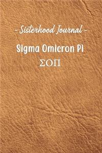 Sisterhood Journal Sigma Omicron Pi