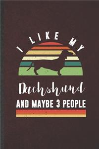I Like My Dachshund and Maybe 3 People