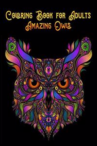 Coloring Book for Adults Amazing Owls