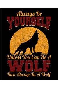 Always Be Yourself Unless You Can Be a Wolf Then Always Be a Wolf