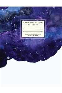 Quad ruled College ruled Composition notebook