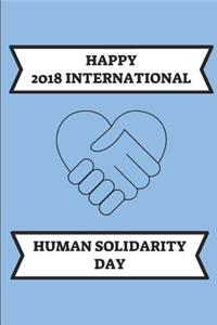 Happy 2018 International Human Solidarity Day