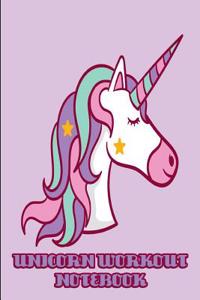Unicorn Workout Notebook