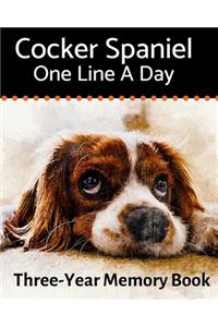 Cocker Spaniel - One Line a Day