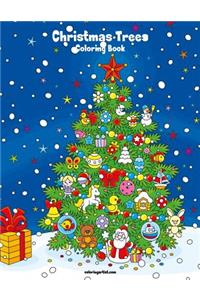 Christmas Trees Coloring Book 1
