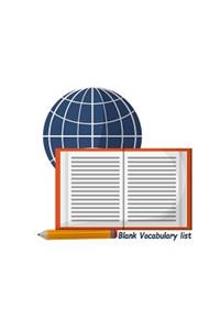 Blank Vocabulary list