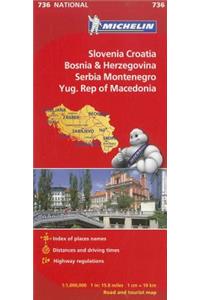 Michelin Slovenia, Croatia, Bosina & Herzegovina, Serbia, Montenegro, Yugoslavic Republic of Macedonia