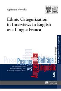 Ethnic Categorization in Interviews in English as a Lingua Franca