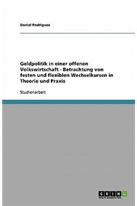 Geldpolitik in einer offenen Volkswirtschaft - Betrachtung von festen und flexiblen Wechselkursen in Theorie und Praxis