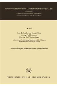 Untersuchungen an keramischen Schneidstoffen