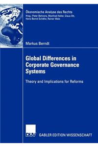 Global Differences in Corporate Governance Systems