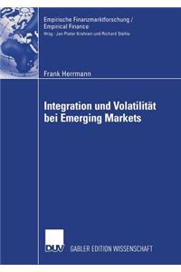 Integration Und Volatilität Bei Emerging Markets