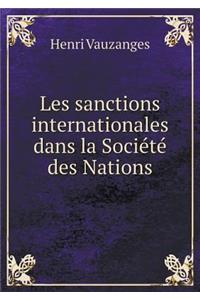 Les Sanctions Internationales Dans La Société Des Nations