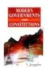 Modern Governments And Constitutions (Set Of 2 Vols) Vol. 2