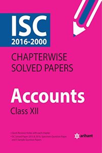 ISC Chapterwise Solved Papers ACCOUNTS class 12th