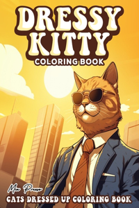 Cats Dressed up Coloring book