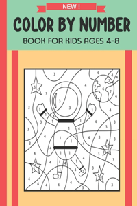 Color By Number Book For Kids Ages 4-8
