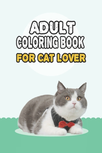 Adult Coloring Book For Cat Lover