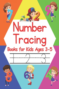 Number Tracing Books for Kids Ages 3-5