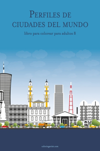 Perfiles de ciudades del mundo libro para colorear para adultos 8