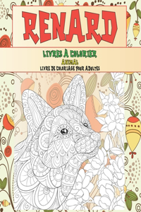 Livres à colorier - Livre de coloriage pour adultes - Animal - Renard