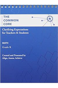 AAA the Common Core: Clarifying Expectations for Teachers and Students. Math, Kindergarten