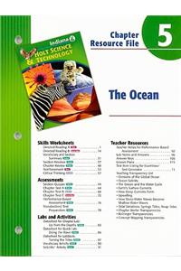 Indiana Holt Science & Technology Chapter 5 Resource File: The Ocean: Grade 6