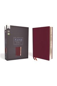Nasb, Thinline Bible, Bonded Leather, Burgundy, Red Letter Edition, 1995 Text, Comfort Print