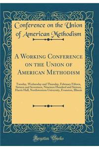 A Working Conference on the Union of American Methodism: Tuesday, Wednesday and Thursday, February Fifteen, Sixteen and Seventeen, Nineteen Hundred and Sixteen, Harris Hall, Northwestern University, Evanston, Illinois (Classic Reprint)