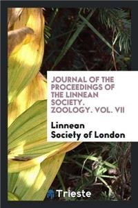 Journal of the Proceedings of the Linnean Society. Zoology. Vol. VII