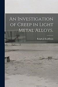 Investigation of Creep in Light Metal Alloys.