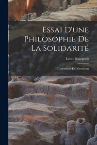 Essai d'une philosophie de la solidarité