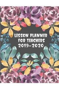 Lesson Planner For Teachers 2019-2020