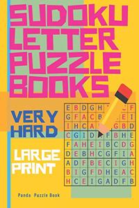 Sudoku Letter Puzzle Books - Very Hard - Large Print