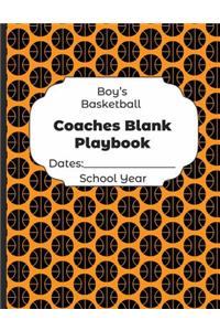 Boys Basketball Coaches Blank Playbook Dates