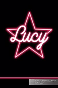 Lucy Punktraster Notizbuch Pink Star
